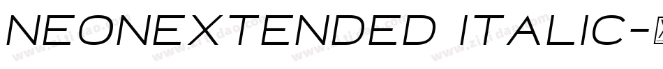 NeonExtended Italic字体转换